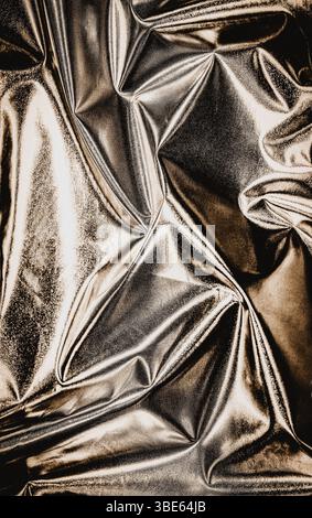 Fashion gold mirror cover texture. Highlight glowing poster design. Stock Photo