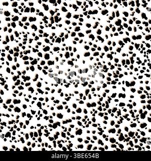 Abstract dalmatian dog spot pattern seamless texture background Stock Vector