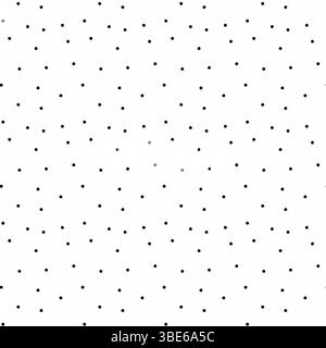 Regularly spaced small black dots on white background simple pattern design Stock Vector