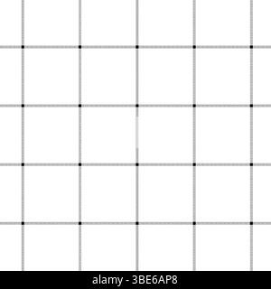 Simple grid pattern background with thin lines and small dots at intersections Stock Vector