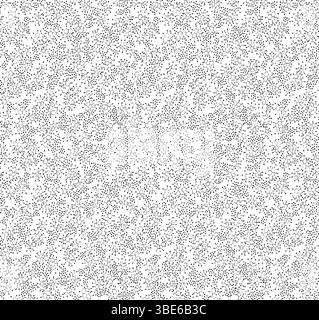 Abstract seamless pattern of tiny black dots on white background for texture and design Stock Vector