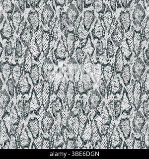 Seamless gray and black snakeskin pattern texture for fabric design Stock Vector