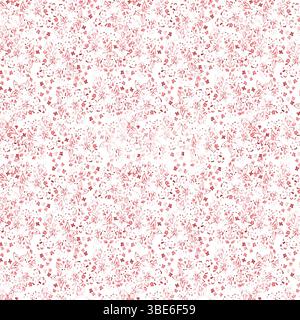 Dusty rose scattered speckles on white background seamless pattern texture Stock Vector