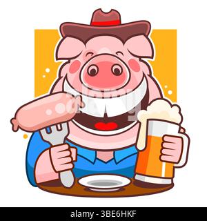 Happy beer day, National Beer Day, vector illustration, flyer, banner, social media post, poster, typography, icons, October 27th, Get Together, fun L Stock Vector