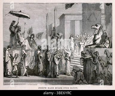 Joseph is made ruler of Egypt Stock Photo - Alamy