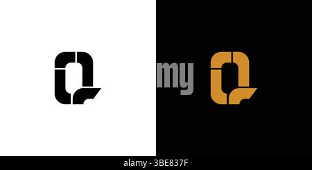 modern and sophisticated letter Q initials logo design Stock Vector