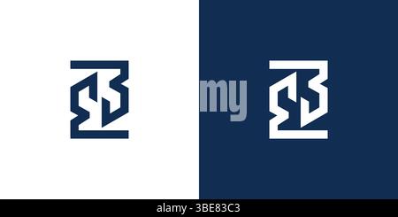Modern and unique  EB  logo design Stock Vector