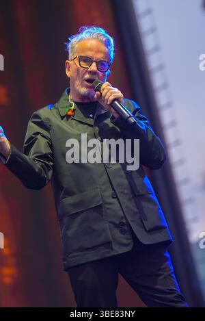 Pasadena, CA: May 17: Devo at the CRUEL WORLD FESTIVAL on May 17, 2025