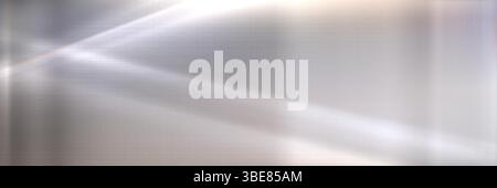 Mirror metal gradient - abstract silver background. Shiny chrome surface with metallic steel texture. Polished aluminum, reflective iron alloy. Smooth stainless backdrop of sleek titanium plate. Stock Vector