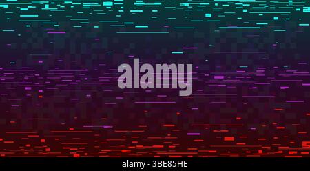 Cyberpunk glitch background with pixel screen effects and digital noise ...