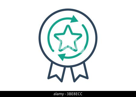 Consistency icon. line icon style. icon related to branding. business elements vector illustration Stock Vector