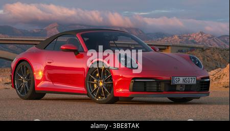 Porsche 911 Carrera 4S Cabrio Stock Photo