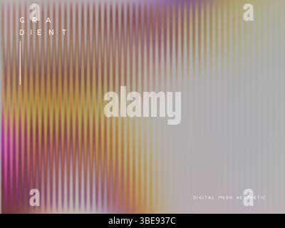 Pastel gradient mesh background with vertical stripes and smooth transitions. Stock Vector
