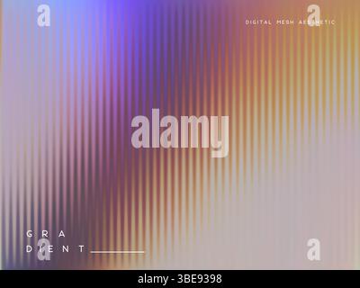 Pastel gradient mesh background with vertical stripes and smooth transitions. Stock Vector