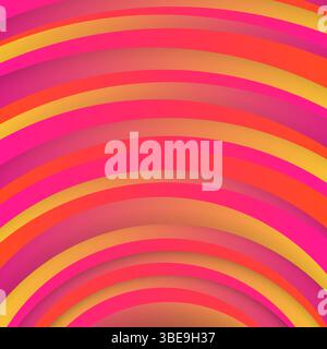 Trendy geometric red background with abstract circles shapes. Card design. Futuristic dynamic pattern. Vector illustration Stock Vector