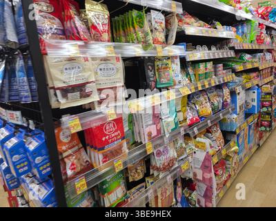 Japanese Grocery Shopping Stock Photo