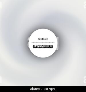Abstract monochrome background with swirl effect and circle in center. Vector illustration. Stock Vector