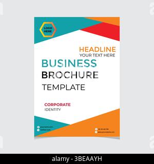 Modern Business Brochure Template Design Stock Vector