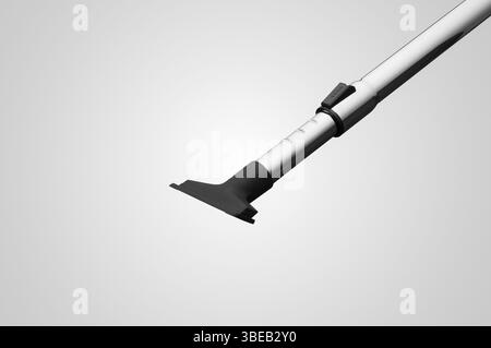 Suction pipe with a nozzle from a vacuum cleaner on a white background. for copy space and cut out Stock Photo