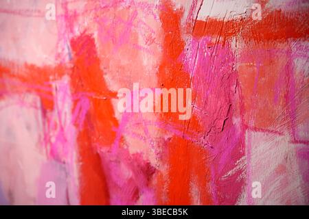 abstract background painting in pink tones Stock Photo