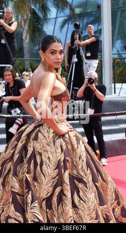 Indian actress Debanjali Kamstra at the Cannes Film Festival 2025 Stock