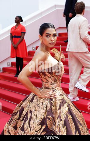 Indian actress Debanjali Kamstra at the Cannes Film Festival 2025 Stock