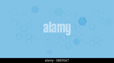Hexagon background abstract pattern medical geometric tech vector graphic design. Hexagon design science background. Stock Vector