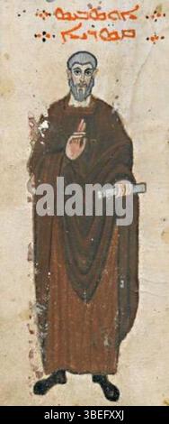 This 6th-century icon from the Rabbula Gospels shows Eusebius of ...