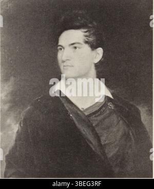 This portrait, created in the style of Thomas Sully, depicts John Jaquelin Ambler of Glenambler with his children, painted around 1821. John Jaquelin Ambler was born on March 9, 1801. Stock Photo