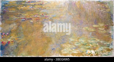 Water-lilies Nympheas series painted by Claude Monet, Musee