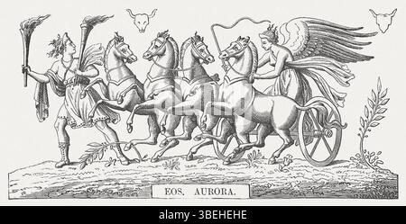 The Greek Goddess of the Dawn Eos (known in Roman mythology as Aurora ...