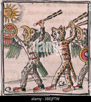 Aztec Warriors (Florentine Codex Stock Photo - Alamy