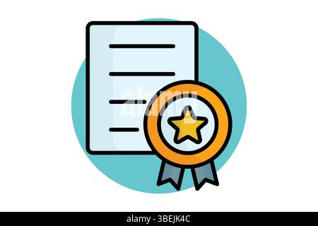 Experience icon. colored outline icon style. icon related to branding. business elements vector illustration Stock Vector