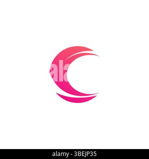 Letter C Abstract Logo Design Stock Vector