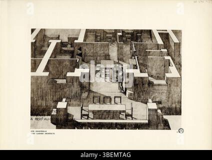 アート・デザイン・音楽 TONY GARNIER: THE CITE INDUSTRIELLE tony-garniers-1932-drawing-