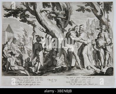 This artwork, created by Willem van Swanenburg, depicts the beheading ...