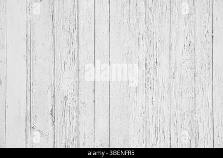 Wooden plank texture painted white Stock Photo