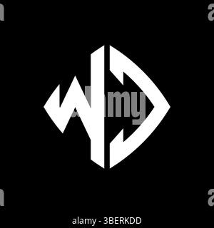 WC Logo initial monogram with geometric modern rectangle rounded style design in isolated background, minimalist geometric shape style logo. Stock Vector
