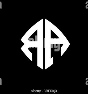 RA Logo initial monogram with geometric modern rectangle rounded style design in isolated background, minimalist geometric shape style logo. Stock Vector