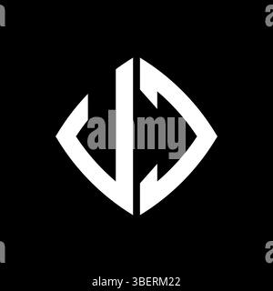 VC Logo initial monogram with geometric modern rectangle rounded style design in isolated background, minimalist geometric shape style logo. Stock Vector