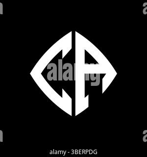 CA Logo initial monogram with geometric modern rectangle rounded style design in isolated background, minimalist geometric shape style logo. Stock Vector