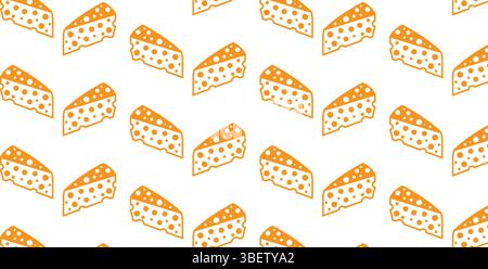 Cheese Slice Pattern Background for National Cheese Day Stock Vector