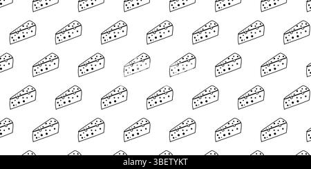 Cheese Slice Pattern Background for National Cheese Day Stock Vector