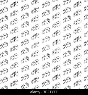 Cheese Slice Pattern Background for National Cheese Day Stock Vector