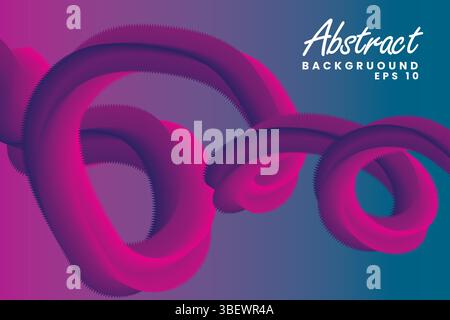 Eye-catching abstract background with vibrant pink and purple flowing shapes. Add a modern, dynamic element to your designs with this unique texture. Stock Vector