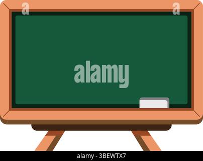 Illustration of School Greenboard with space area for text Stock Vector
