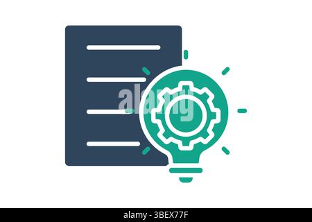 Concept icon. solid icon style. icon related to brand. business elements vector illustration Stock Vector