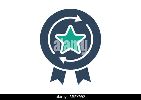 Consistency icon. solid icon style. icon related to branding. business elements vector illustration Stock Vector