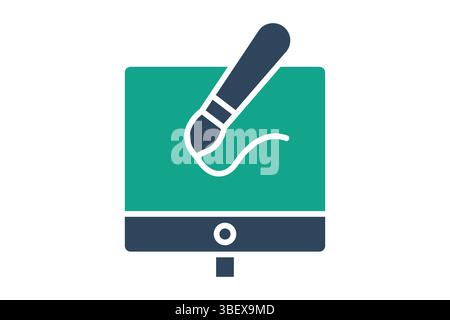 Design icon. solid icon style. icon related to brand. business elements vector illustration Stock Vector