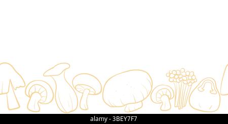 A seamless vegetable pattern in doodle hand-drawn style, featuring various veggies. Perfect for digital backgrounds, packaging, wrapping paper, textil Stock Photo